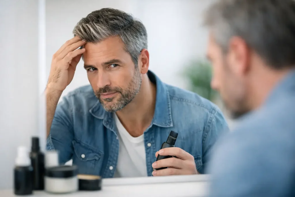 Solución rápida para canas hombre: qué funciona